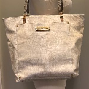 Liz Claiborne Ivory Snakeskin Purse